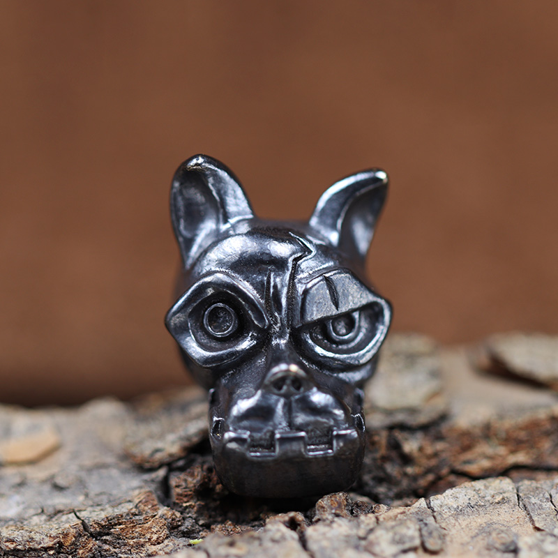 Bulldog Head Brass Knife Bead  - Edc Carry Knife ulasan dan harga
